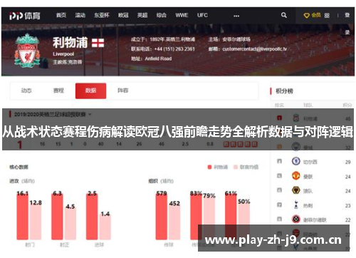 从战术状态赛程伤病解读欧冠八强前瞻走势全解析数据与对阵逻辑 从战术状态赛程伤病解读欧冠八强前瞻走势全解析数据与对阵逻辑